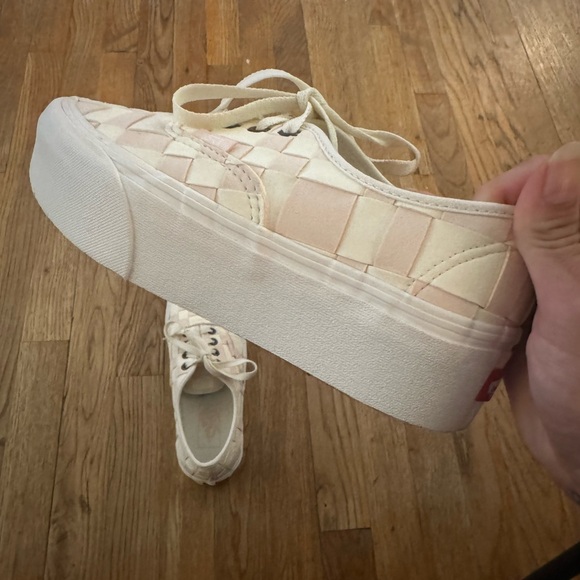 Pink checkered platform Vans! - Picture 5 of 6